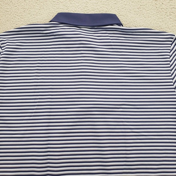 Callaway Shirt Mens Large Blue Striped Polo Golf Short Sleeve Walmart Opti Dri - Picture 5 of 15